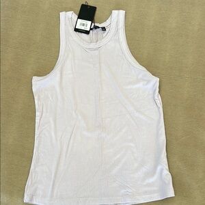 Peach Light Dusk Ribbed Tank Top